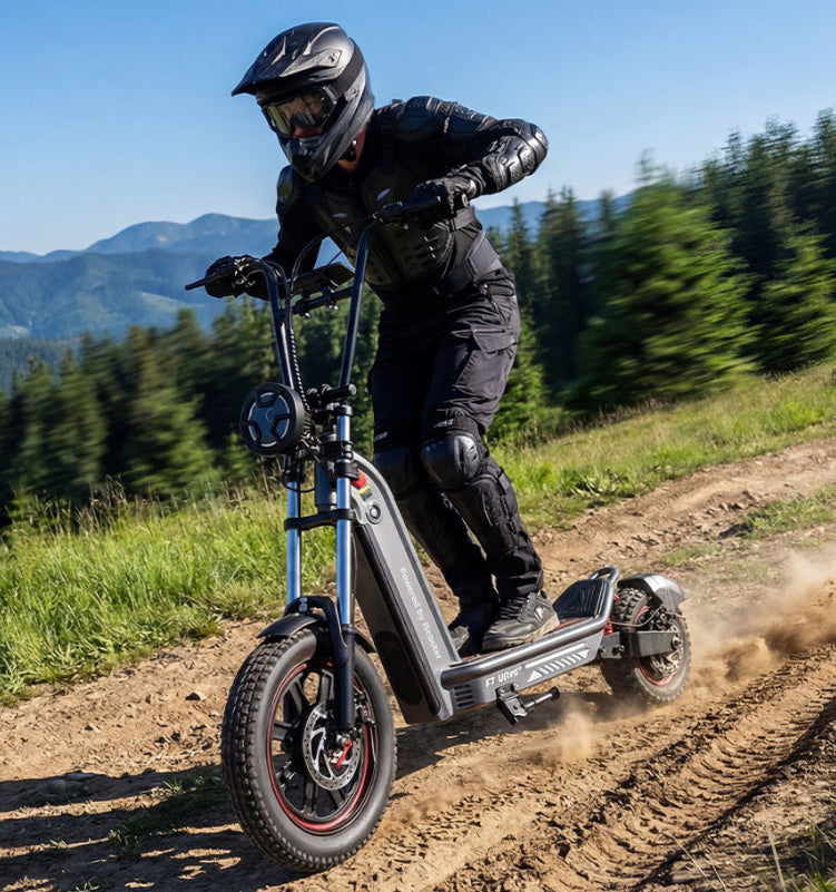Trottinette électrique tout-terrain iScooter F7Ultra 1500W avec un couple maximal de 38,5 N·m