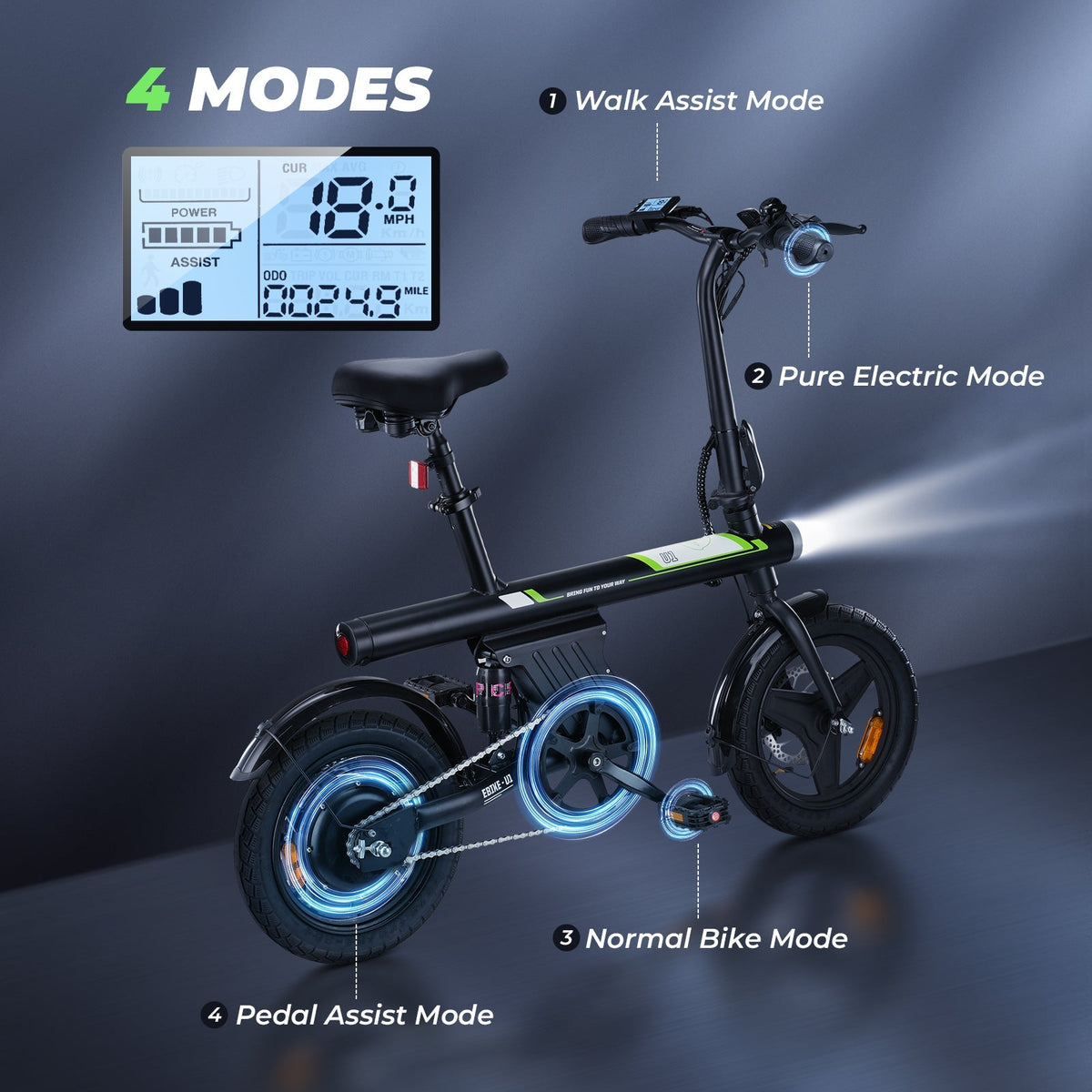 iScooter Vélo électrique pliable U1 250W