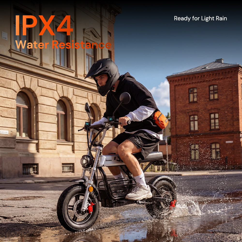 iScooter DX5Pro – Trottinette électrique 2000 W avec siège et grand panier