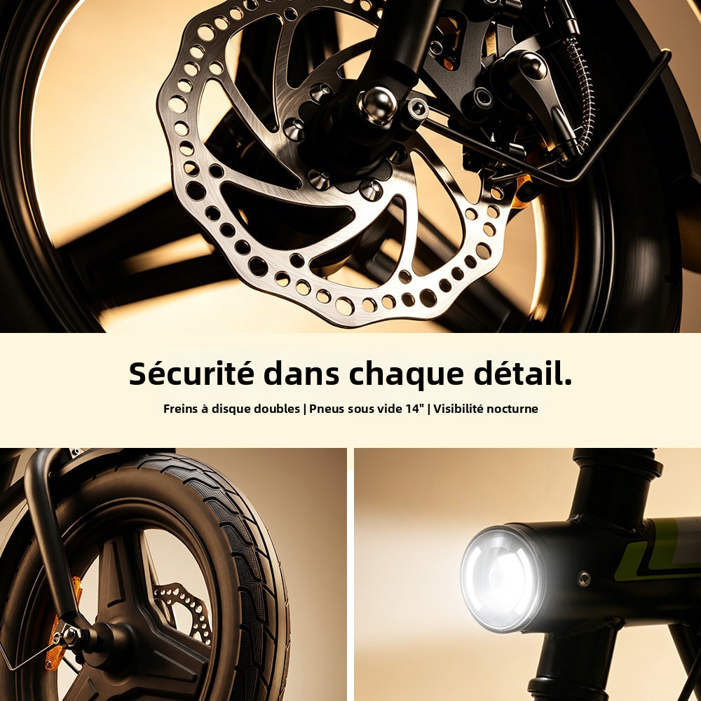 Vélo électrique pliable urbain EB1S 500W avec application mobile