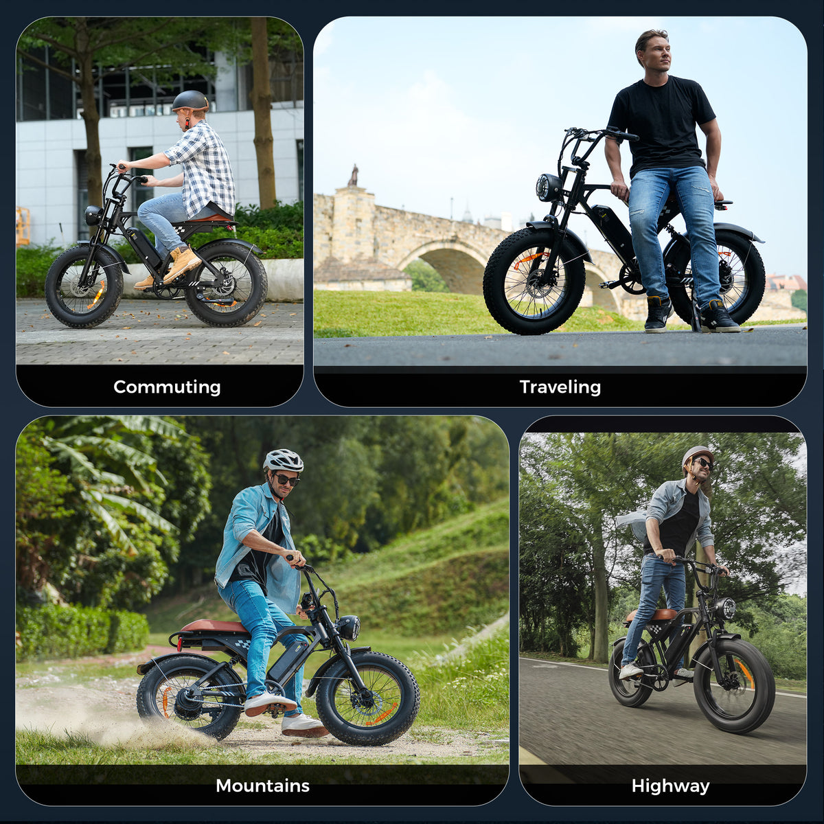 VTT électrique iScooter EB5 à pneus larg