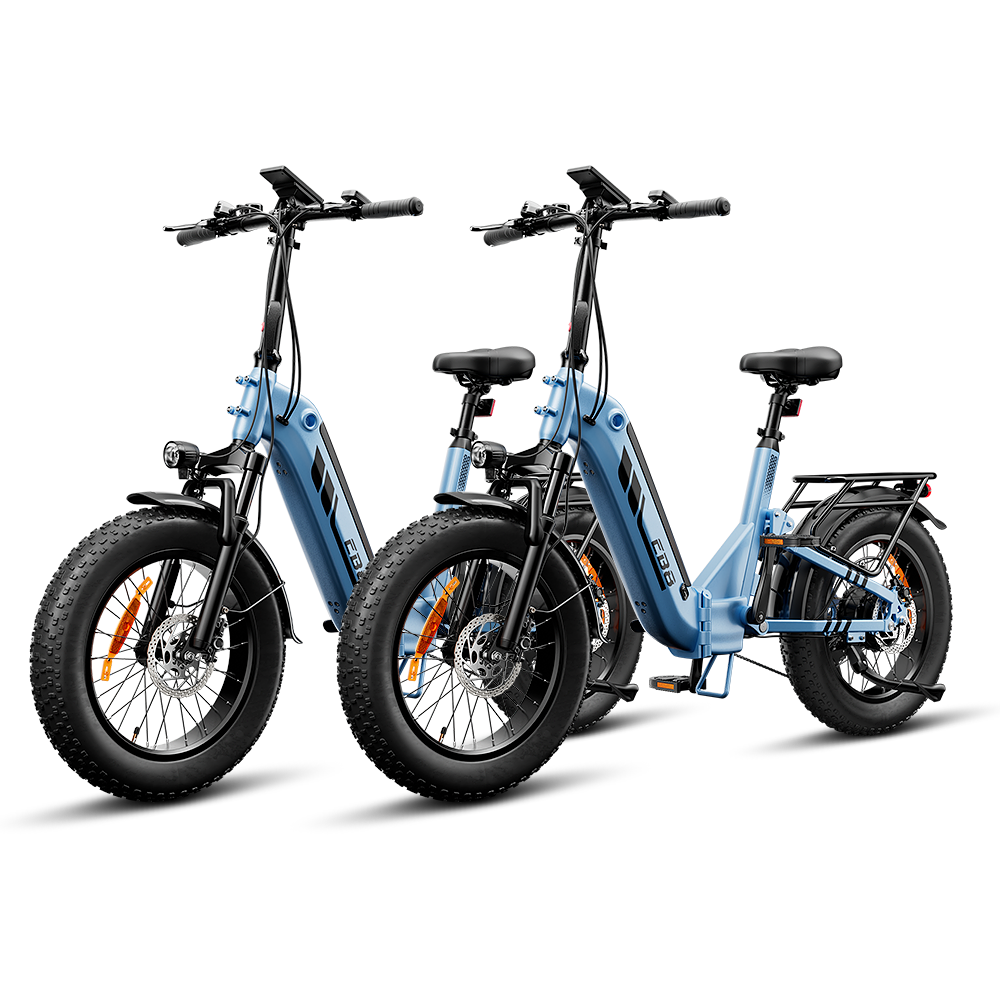 EB8 Vélo Électrique Pliant 20" à Pneus Fat Bike avec Capteur de Couple