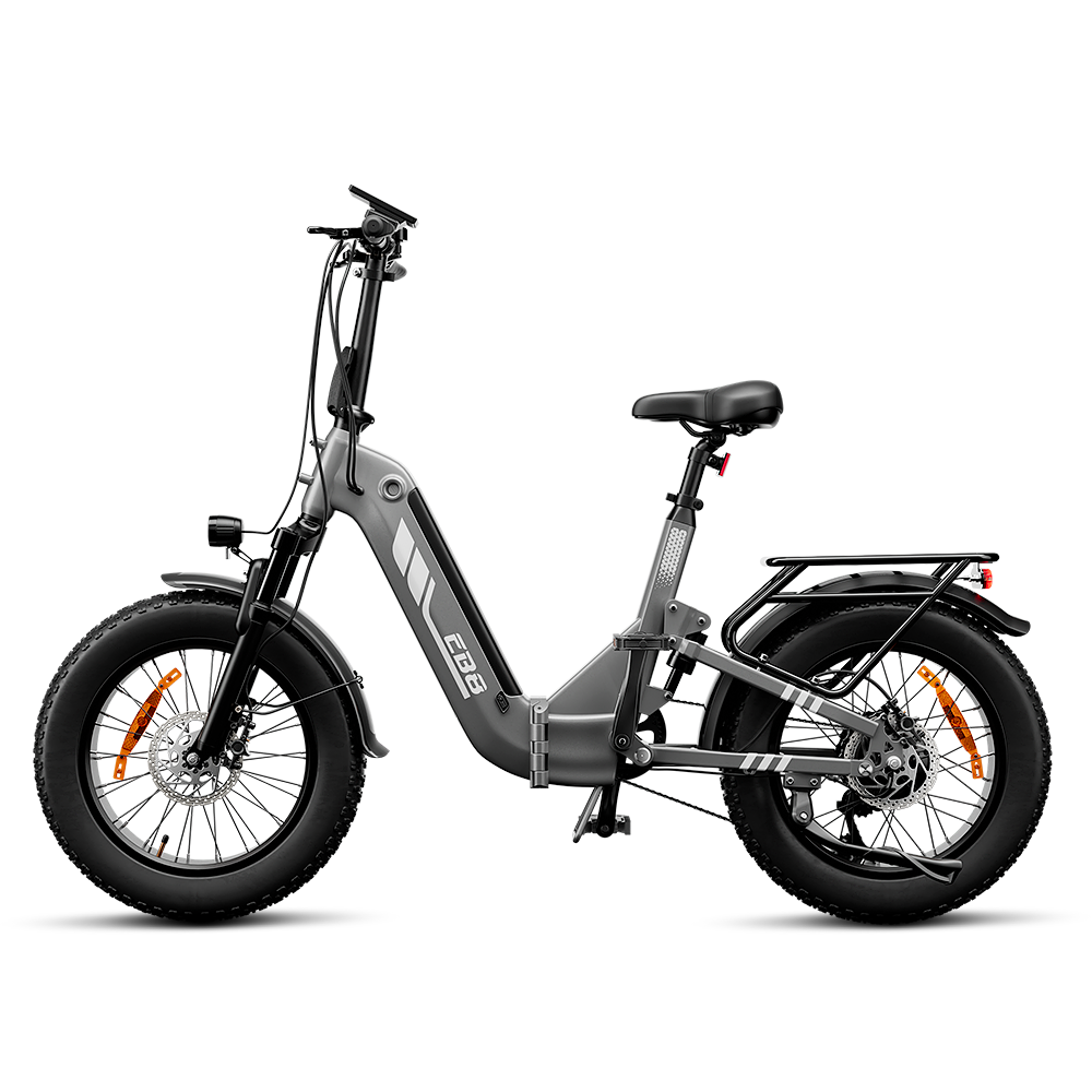 EB8 Vélo Électrique Pliant 20" à Pneus Fat Bike avec Capteur de Couple