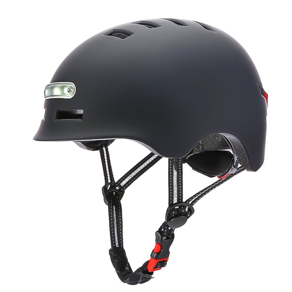 iScooter Casque de trottinette avec lumière LED