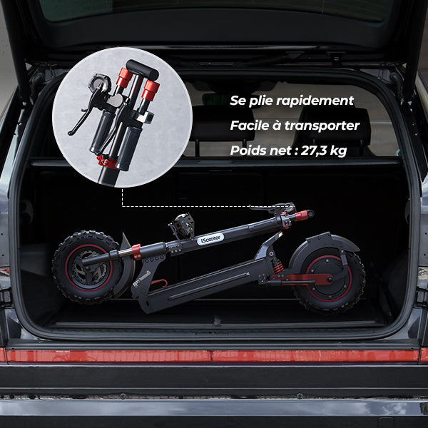 iScooter iX5S 1000W Trottinette Électrique Tout-Terrain