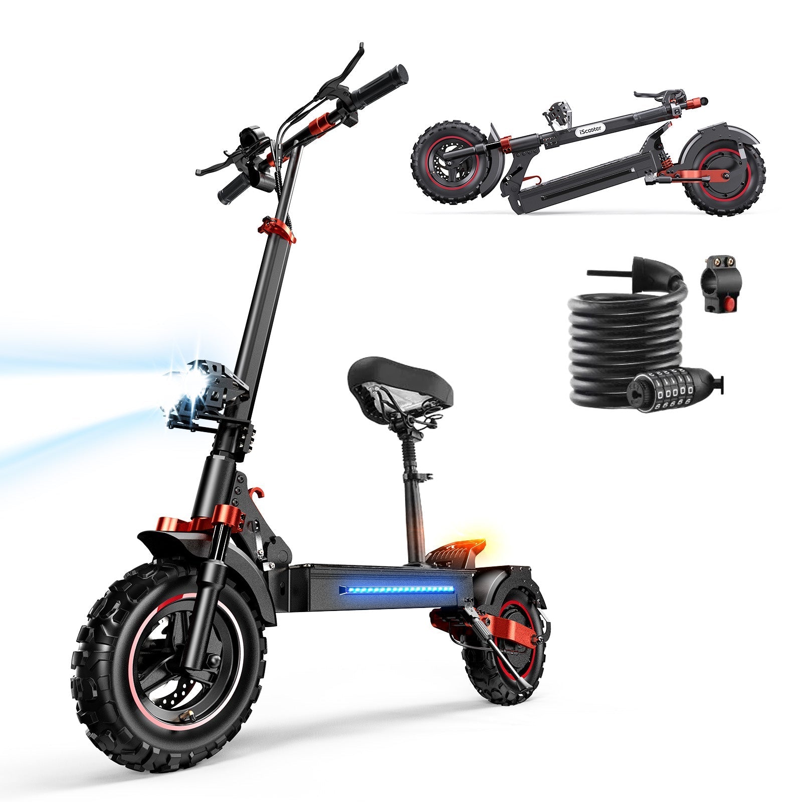 iScooter iX5S 1000W Trottinette Électrique Tout-Terrain