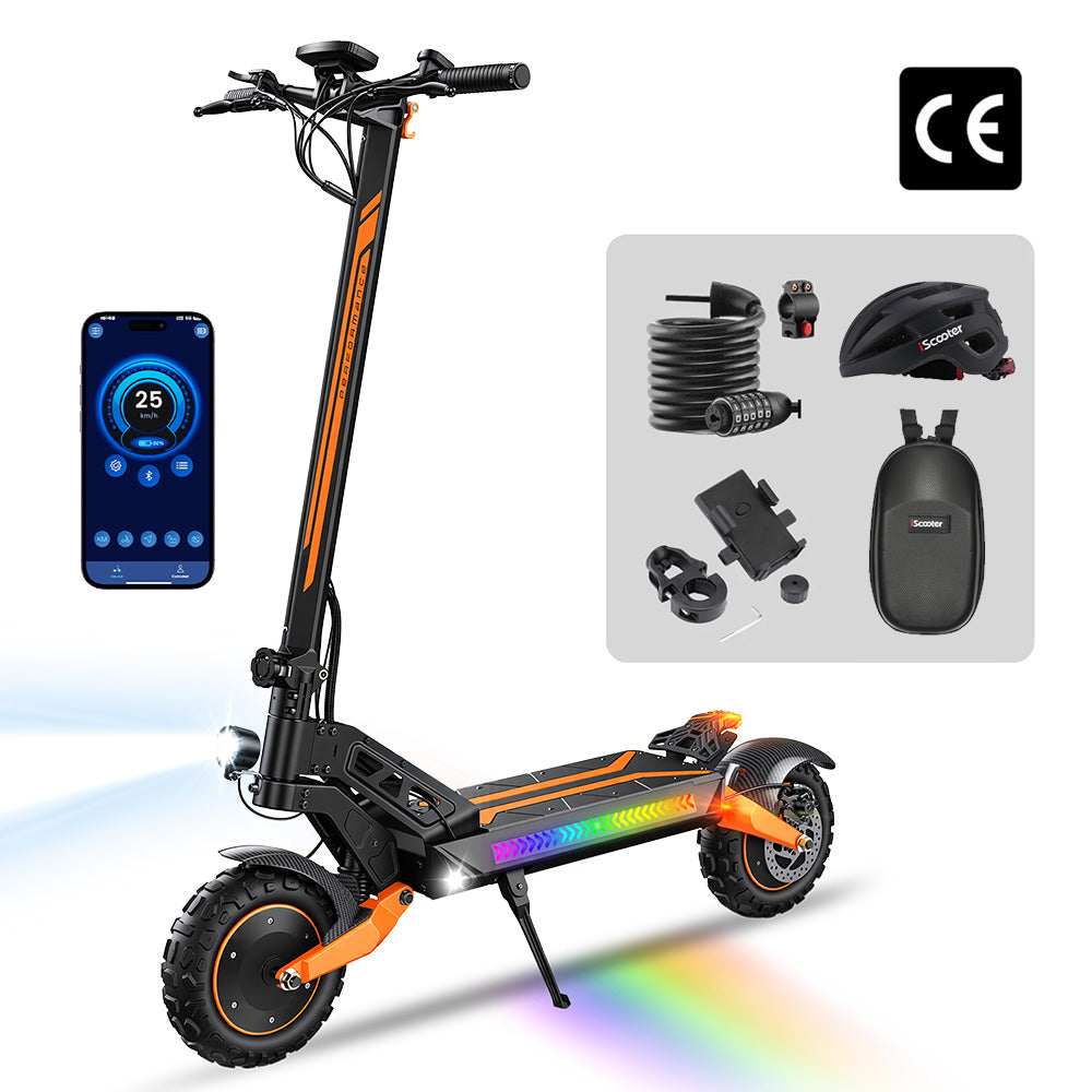 iScooter W12 3000W Trottinette Électrique Tout-Terrain
