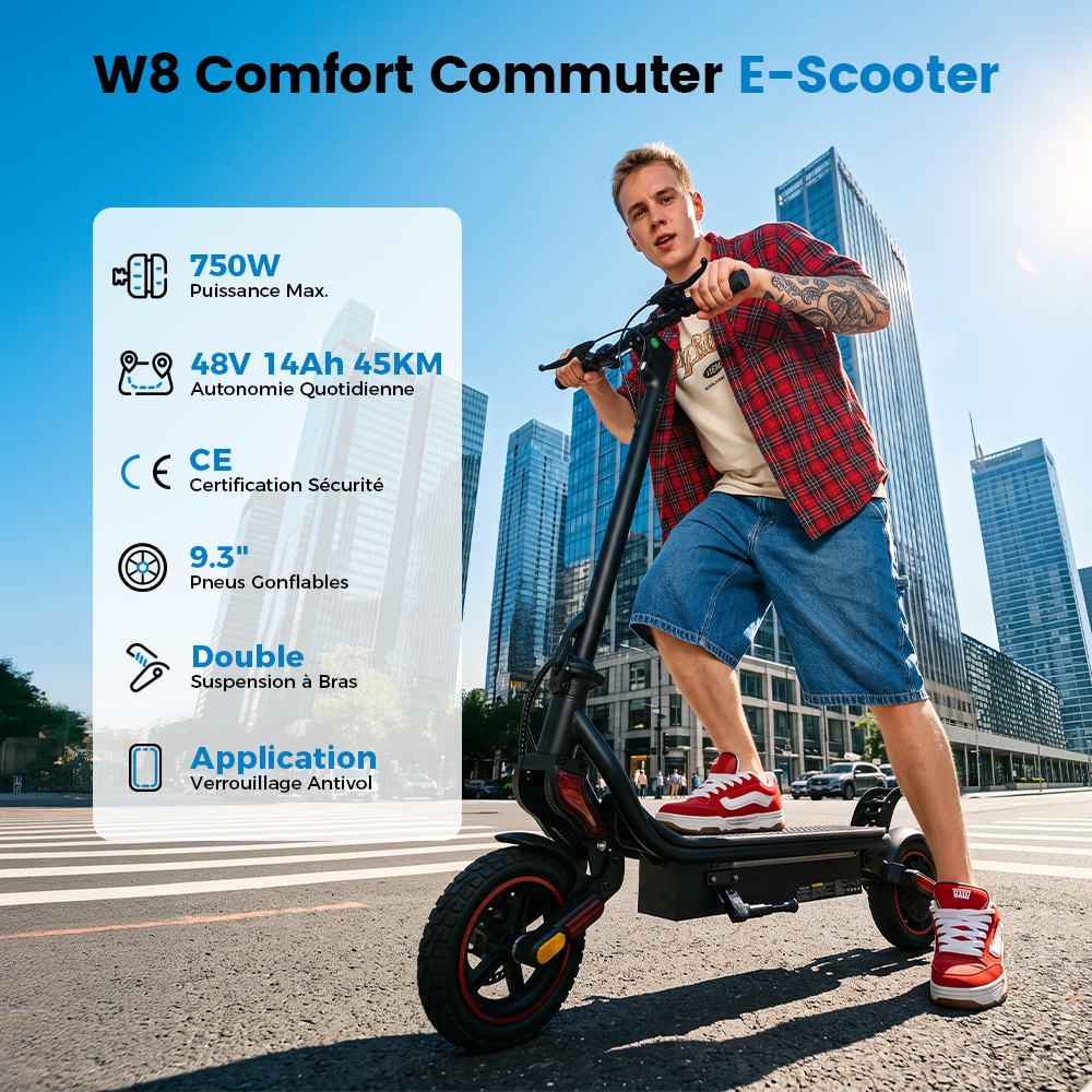 W8 750W Trottinette électrique