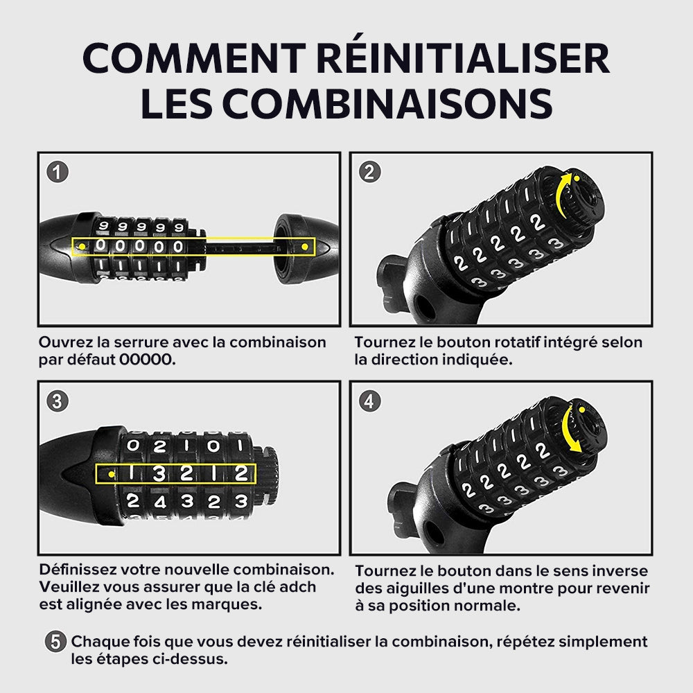 iScooter Câble antivol pour trottinette électrique