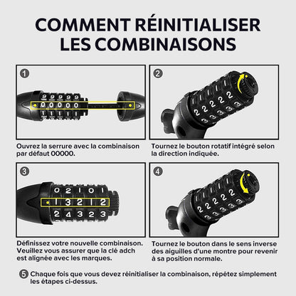 iScooter Câble antivol pour trottinette électrique