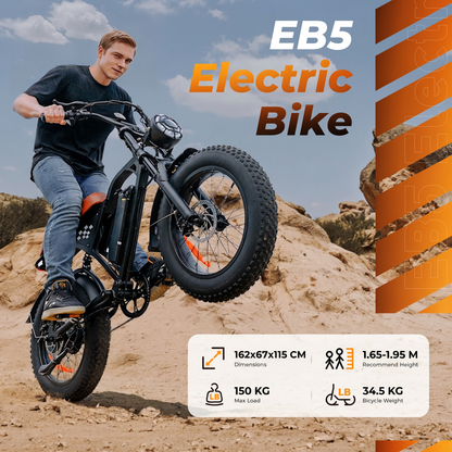 VTT électrique iScooter EB5 à pneus larg