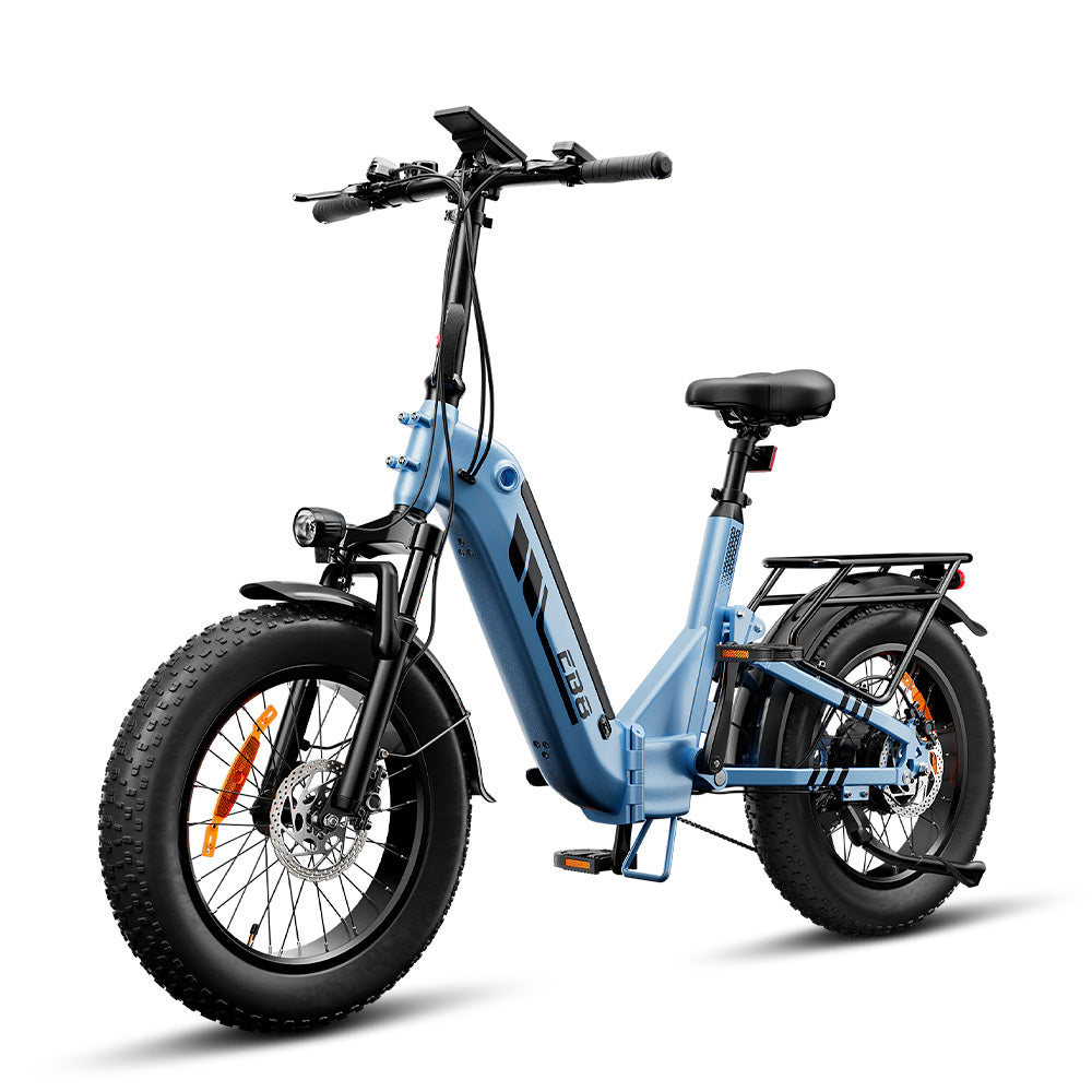 EB8 Vélo Électrique Pliant 20" à Pneus Fat Bike avec Capteur de Couple