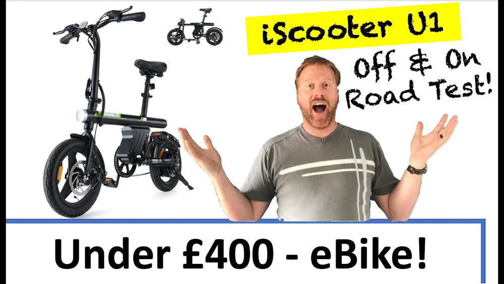 Le vélo électrique idéal pour les aventures en camping ! Tests tout-terrain - iScooter U1