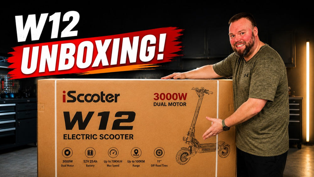iScooter W12 Unboxing – 3000W Electric Scooter Beast!