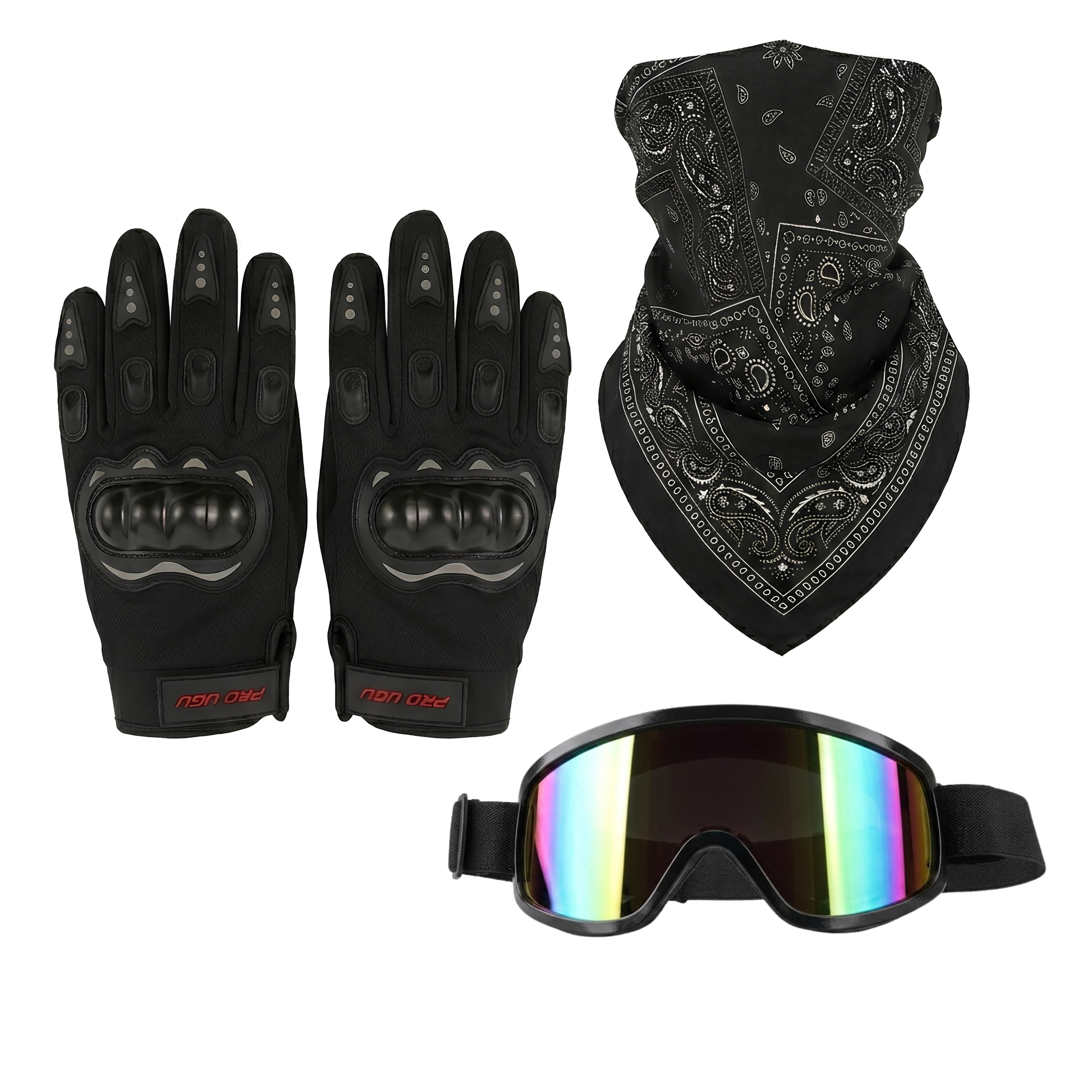 Kit casque intégral noir mat