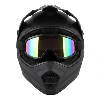 Kit casque intégral noir mat