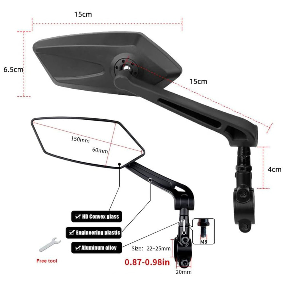 Rétroviseur pour U2 or U3 Ebike