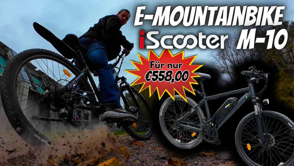 Vélo électrique au rapport qualité-prix imbattable ! iScooter eMTB M10 / 25-35 km/h 250 W