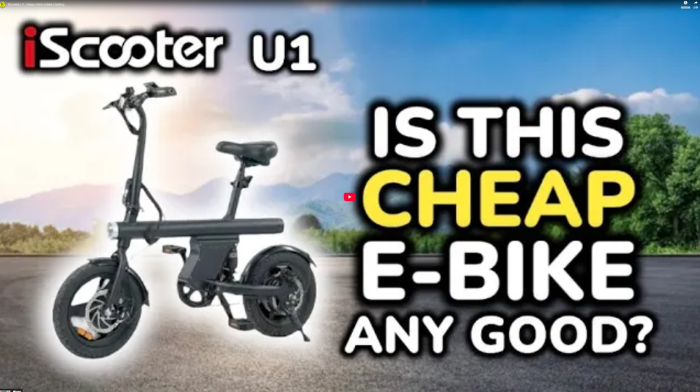 iScooter U1 | micro-vélo électrique bon marché | test
