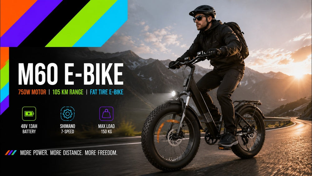 🚴 M60 E-Bike – Budget Fat Tire Beast or Overhyped Electric Off-Roader? 🔥