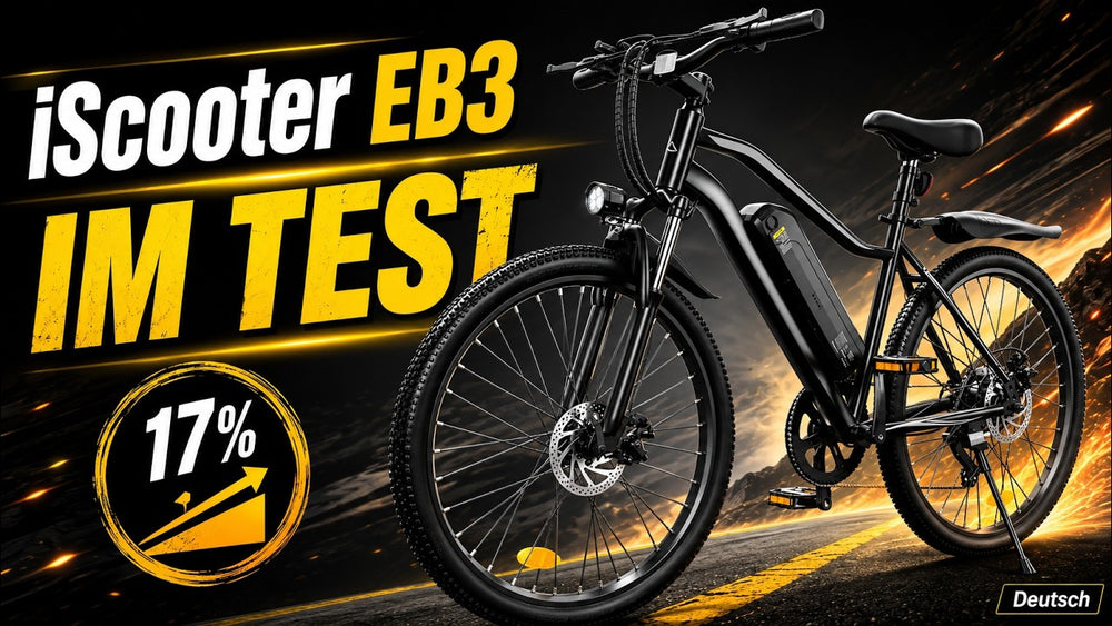 iScooter EB3 im Test: 17 % Steigung geschafft? Günstiges E-MTB im Praxistest