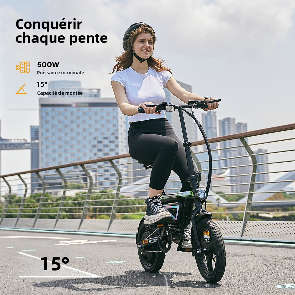 Vélo électrique pliable urbain EB1S 500W avec application mobile