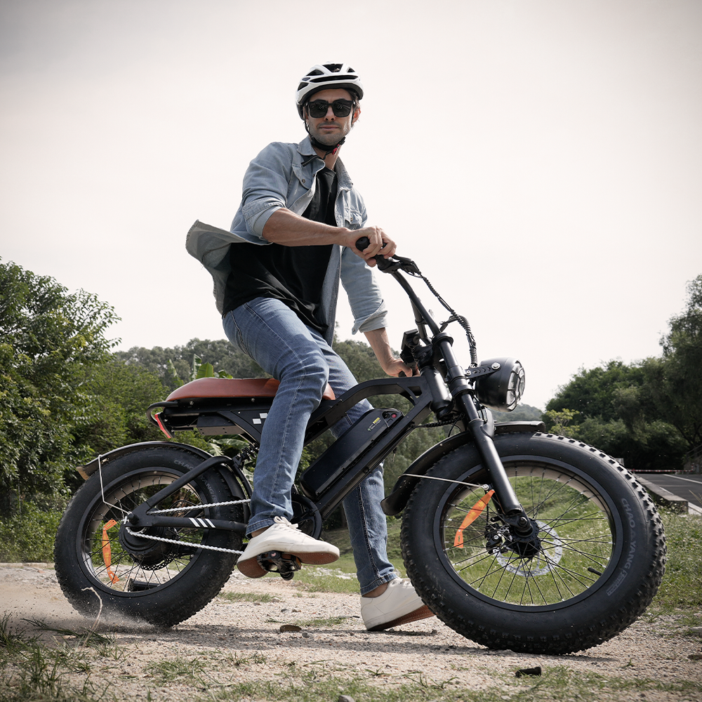 Vélo électrique rétro EB5Max à gros pneus de 20 pouces