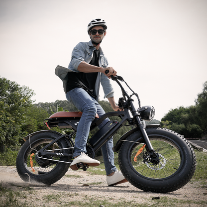 Vélo électrique rétro EB5Max à gros pneus de 20 pouces