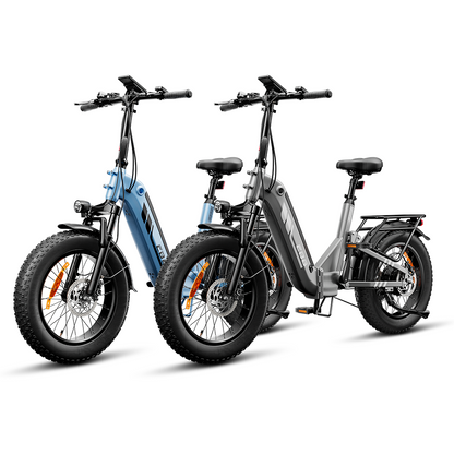 EB8 Vélo Électrique Pliant 20" à Pneus Fat Bike avec Capteur de Couple
