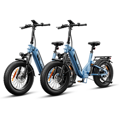 EB8 Vélo Électrique Pliant 20" à Pneus Fat Bike avec Capteur de Couple
