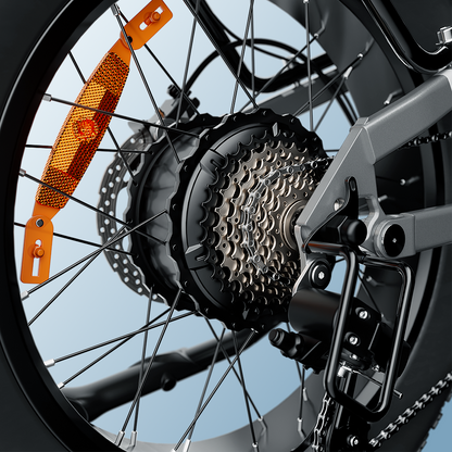EB8 Vélo Électrique Pliant 20" à Pneus Fat Bike avec Capteur de Couple