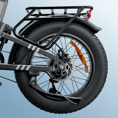EB8 Vélo Électrique Pliant 20" à Pneus Fat Bike avec Capteur de Couple