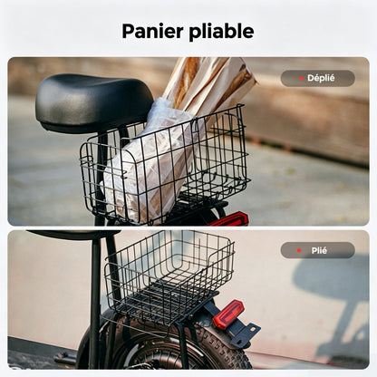 iScooter F7 – Trottinette électrique avec siège et panier amovible