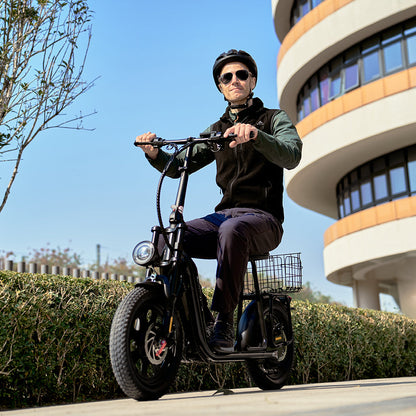 iScooter F7 – Trottinette électrique avec siège et panier amovible
