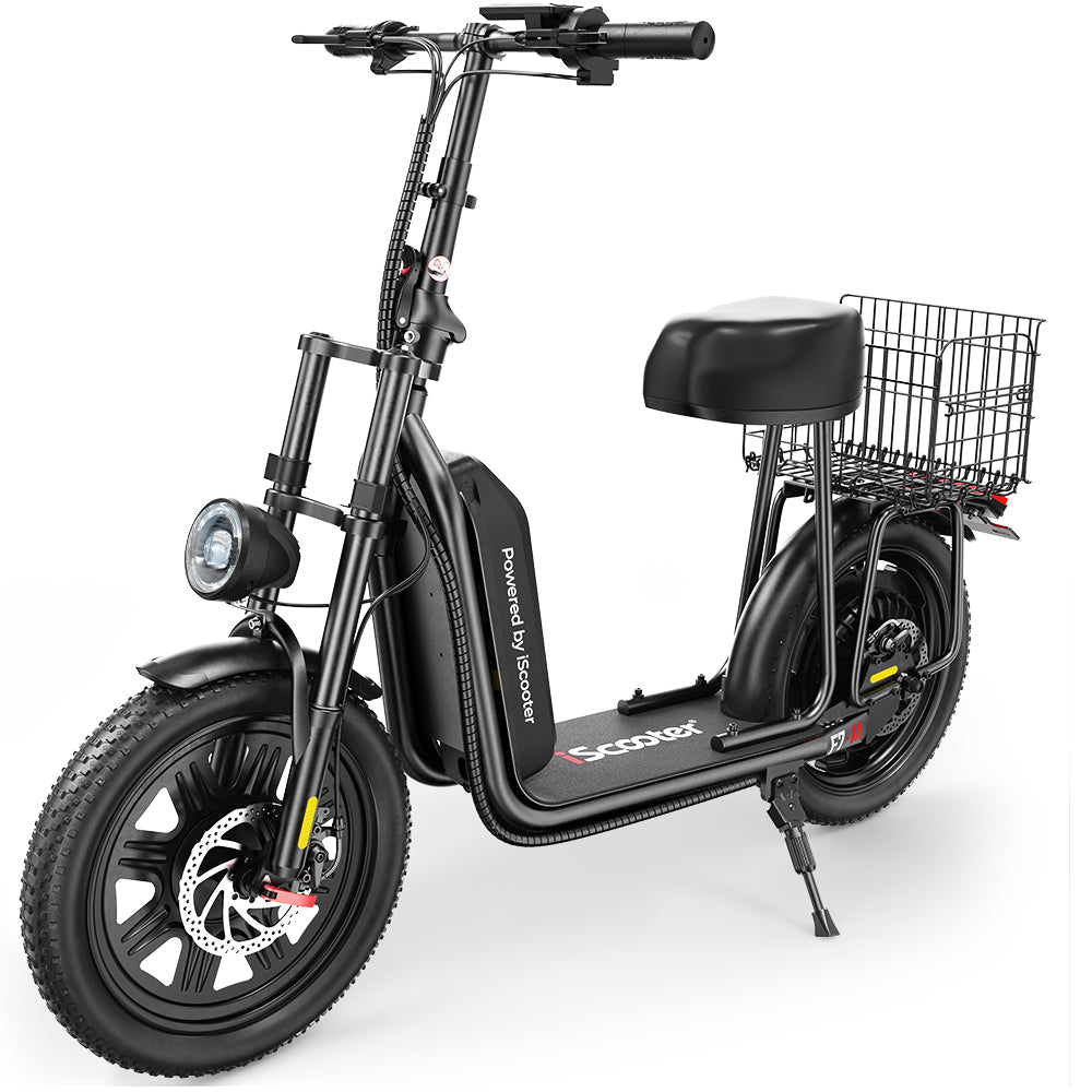 iScooter F7 – Trottinette électrique avec siège et panier amovible