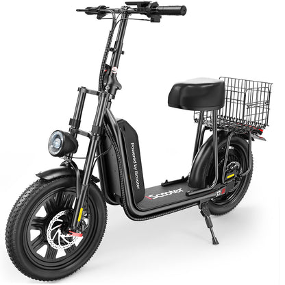 iScooter F7 – Trottinette électrique avec siège et panier amovible