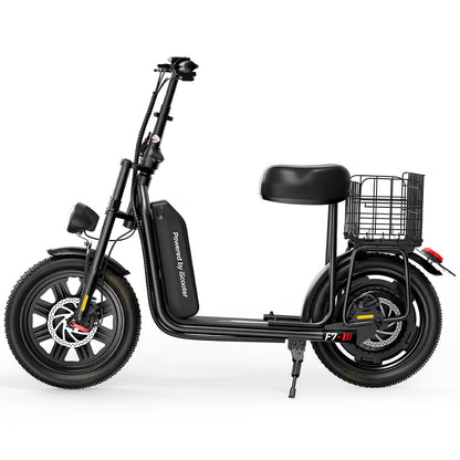 iScooter F7 – Trottinette électrique avec siège et panier amovible