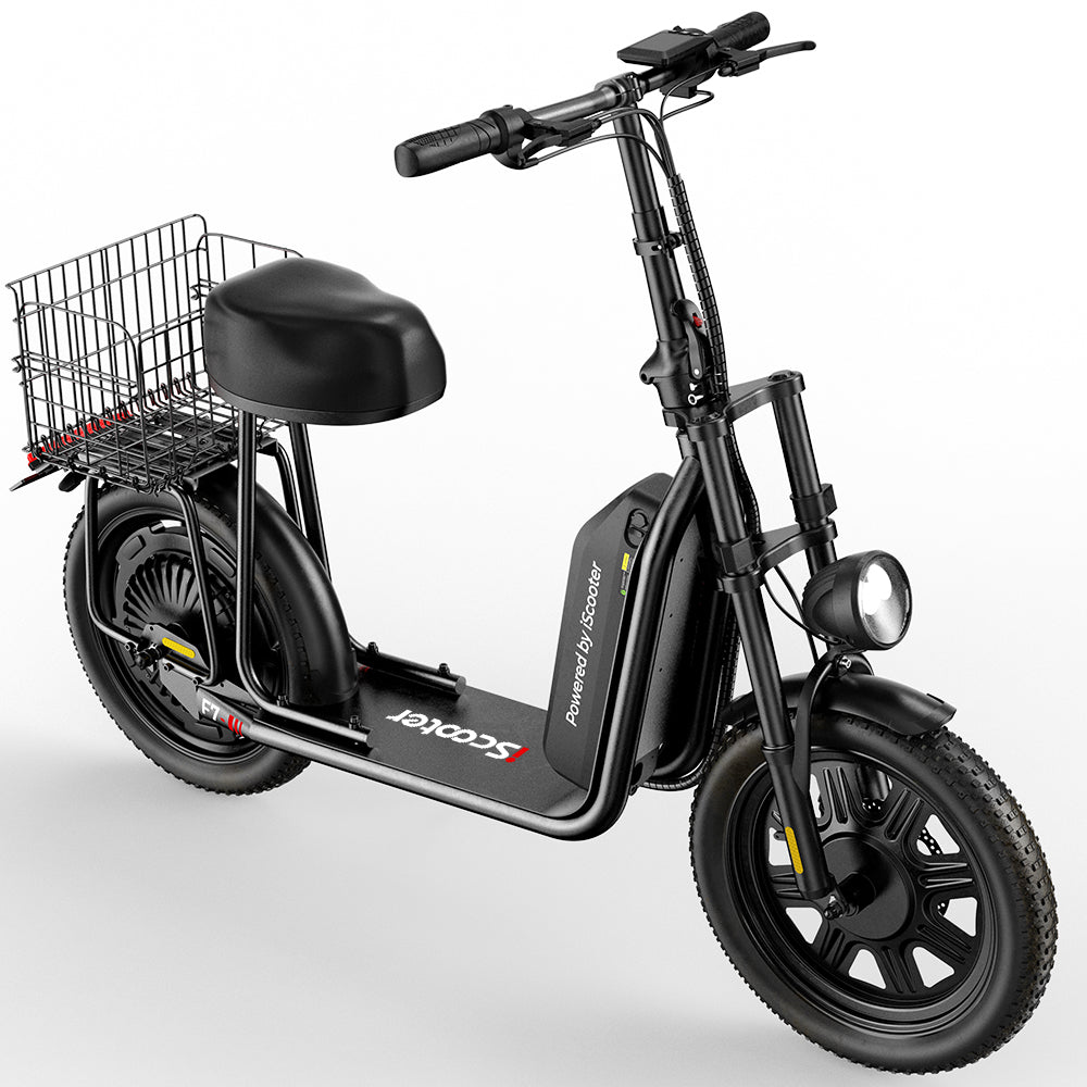 iScooter F7 – Trottinette électrique avec siège et panier amovible