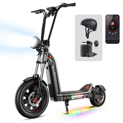 Trottinette électrique tout-terrain iScooter F7Ultra 1500W avec un couple maximal de 38,5 N·m