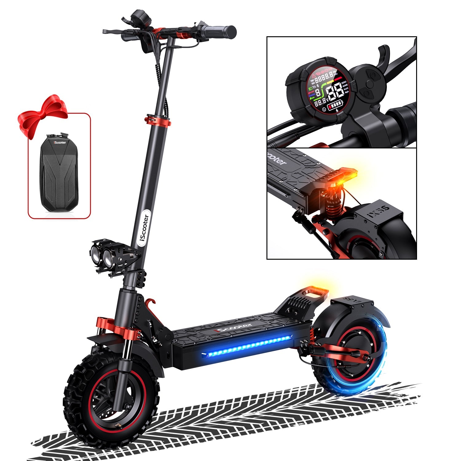 iScooter iX5S 1000W Trottinette Électrique Tout-Terrain