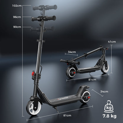 iScooter iK3Max Trottinette électrique pour enfants avec lumières LED