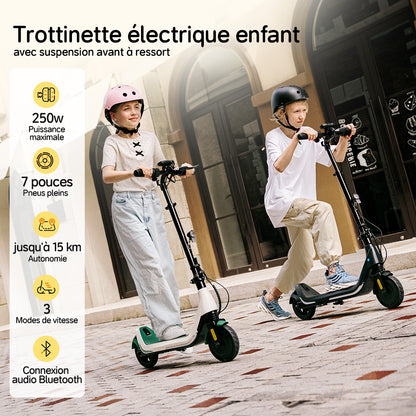 Trottinette électrique enfant iScooter iK5 à hauteur réglable, avec Bluetooth et contrôle via application mobile