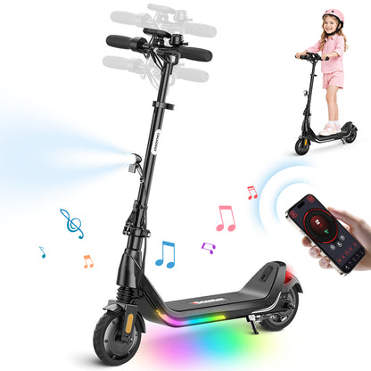 Trottinette électrique enfant iScooter iK5 à hauteur réglable, avec Bluetooth et contrôle via application mobile