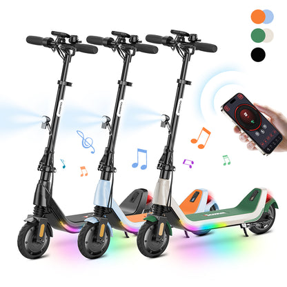 Trottinette électrique enfant iScooter iK5 à hauteur réglable, avec Bluetooth et contrôle via application mobile