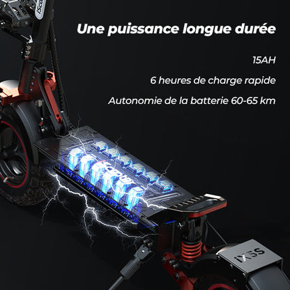 iScooter iX5S 1000W Trottinette Électrique Tout-Terrain