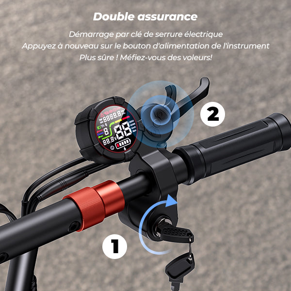 iScooter iX5S 1000W Trottinette Électrique Tout-Terrain