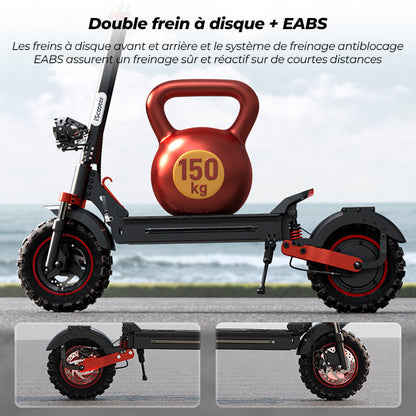 iScooter iX5S 1000W Trottinette Électrique Tout-Terrain