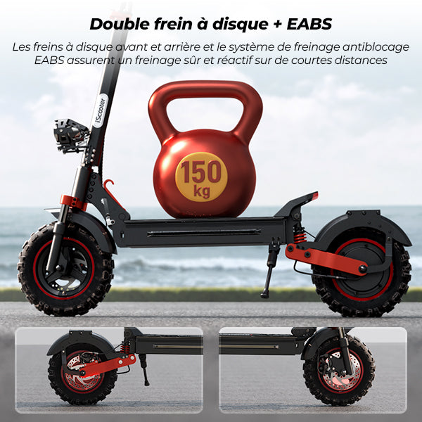 iScooter iX5S 1000W Trottinette Électrique Tout-Terrain