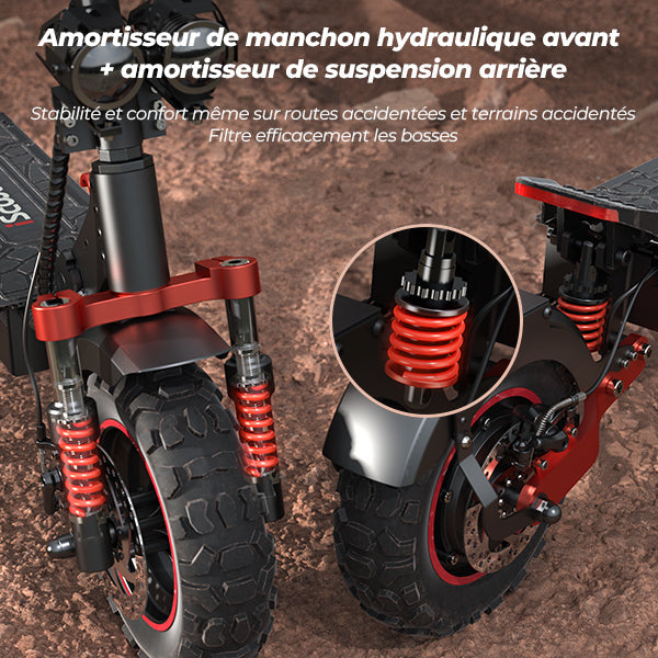 iScooter iX5S 1000W Trottinette Électrique Tout-Terrain