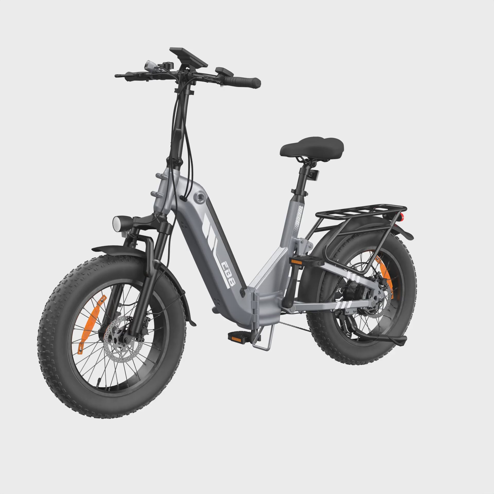 EB8 Vélo Électrique Pliant 20" à Pneus Fat Bike avec Capteur de Couple